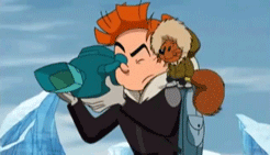Gif animé Spirou et Spip